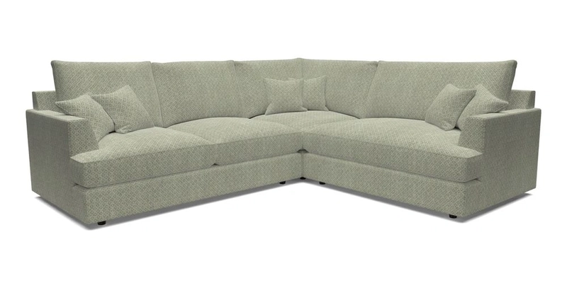 Slingsby Medium Fitted Cover Corner Unit LHF in Two Tone Plain Biscuit.  Loose cover version available