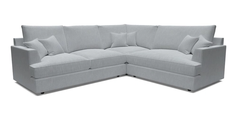 Slingsby Medium Fitted Cover Corner Unit LHF in Two Tone Plain Biscuit.  Loose cover version available