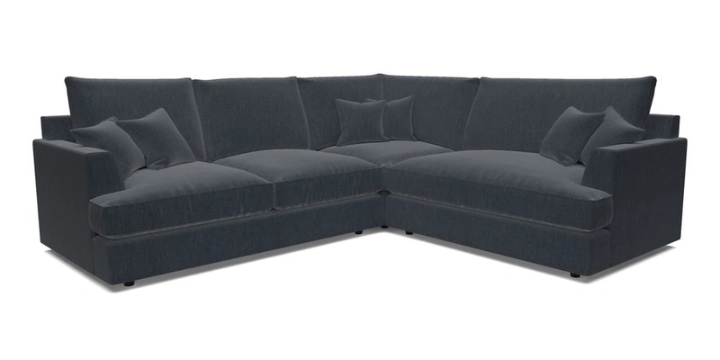 Slingsby Medium Fitted Cover Corner Unit LHF in Two Tone Plain Biscuit.  Loose cover version available