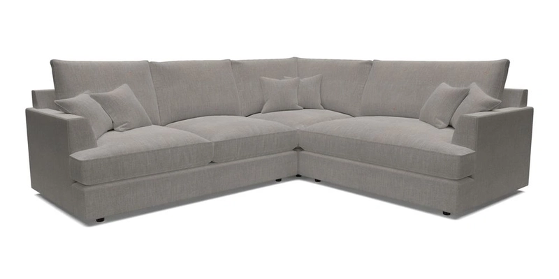 Slingsby Medium Fitted Cover Corner Unit LHF in Two Tone Plain Biscuit.  Loose cover version available