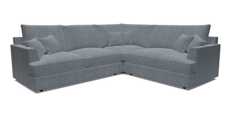 Slingsby Medium Fitted Cover Corner Unit LHF in Two Tone Plain Biscuit.  Loose cover version available