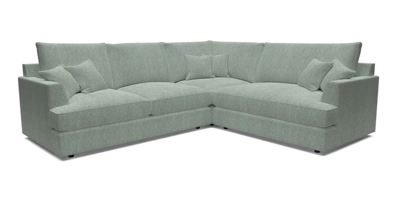 Slingsby Medium Fitted Cover Corner Unit LHF in Two Tone Plain Biscuit.  Loose cover version available