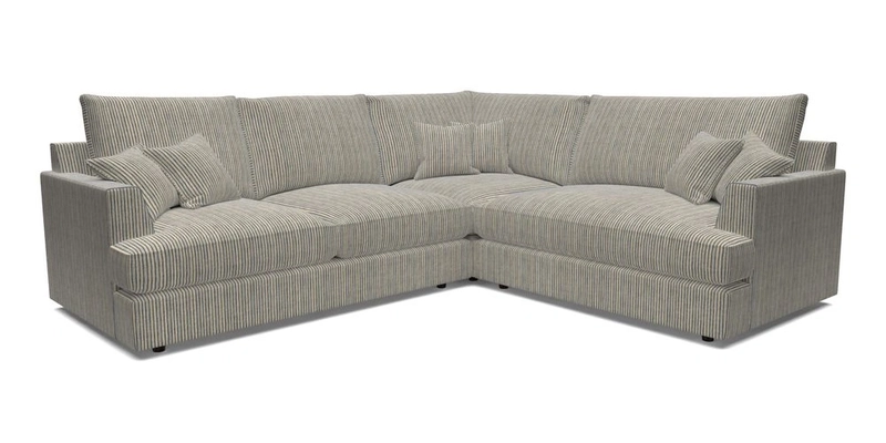 Slingsby Medium Fitted Cover Corner Unit LHF in Two Tone Plain Biscuit.  Loose cover version available