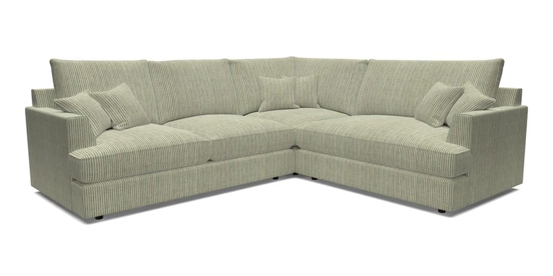 Slingsby Medium Fitted Cover Corner Unit LHF in Two Tone Plain Biscuit.  Loose cover version available