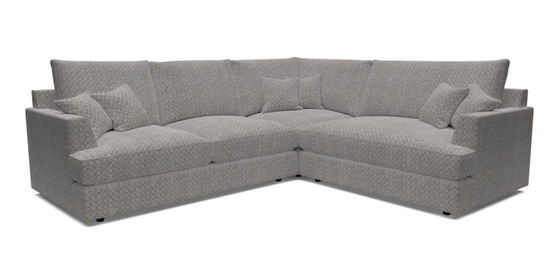 Slingsby Medium Fitted Cover Corner Unit LHF in Two Tone Plain Biscuit.  Loose cover version available