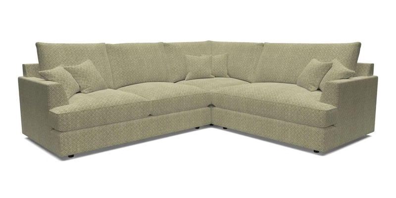 Slingsby Medium Fitted Cover Corner Unit LHF in Two Tone Plain Biscuit.  Loose cover version available