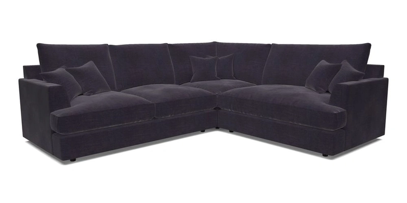 Slingsby Medium Fitted Cover Corner Unit LHF in Two Tone Plain Biscuit.  Loose cover version available