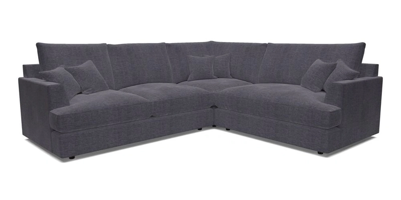 Slingsby Medium Fitted Cover Corner Unit LHF in Two Tone Plain Biscuit.  Loose cover version available