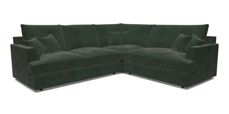 Slingsby Medium Fitted Cover Corner Unit LHF in Two Tone Plain Biscuit.  Loose cover version available