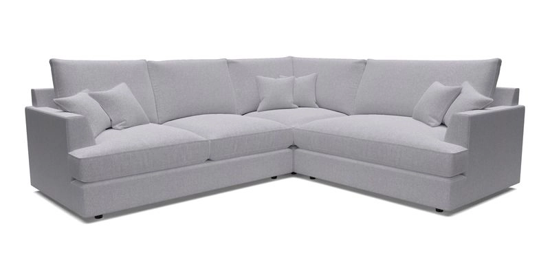 Slingsby Medium Fitted Cover Corner Unit LHF in Two Tone Plain Biscuit.  Loose cover version available