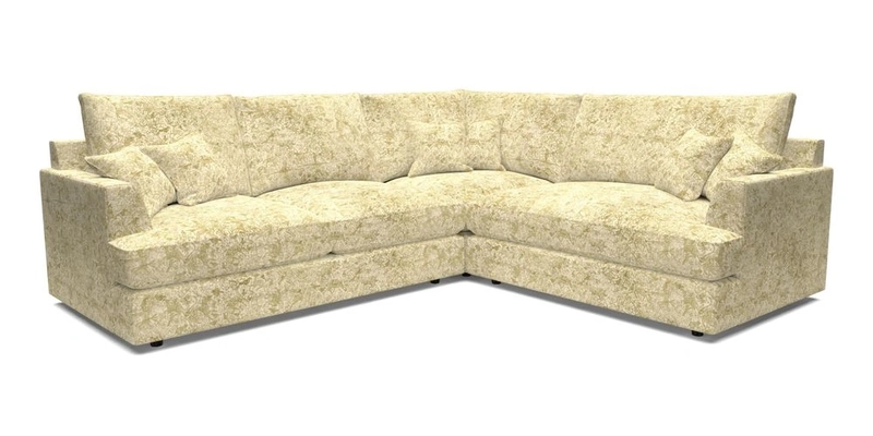 Slingsby Medium Fitted Cover Corner Unit LHF in Two Tone Plain Biscuit.  Loose cover version available