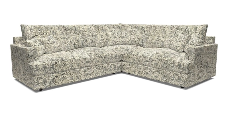 Slingsby Medium Fitted Cover Corner Unit LHF in Two Tone Plain Biscuit.  Loose cover version available