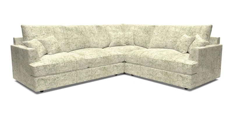 Slingsby Medium Fitted Cover Corner Unit LHF in Two Tone Plain Biscuit.  Loose cover version available