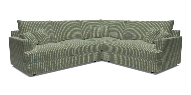 Slingsby Medium Fitted Cover Corner Unit LHF in Two Tone Plain Biscuit.  Loose cover version available