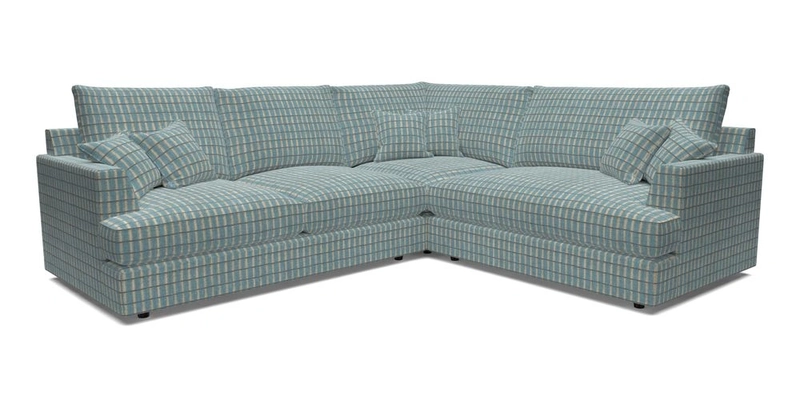 Slingsby Medium Fitted Cover Corner Unit LHF in Two Tone Plain Biscuit.  Loose cover version available