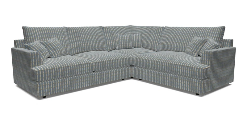 Slingsby Medium Fitted Cover Corner Unit LHF in Two Tone Plain Biscuit.  Loose cover version available