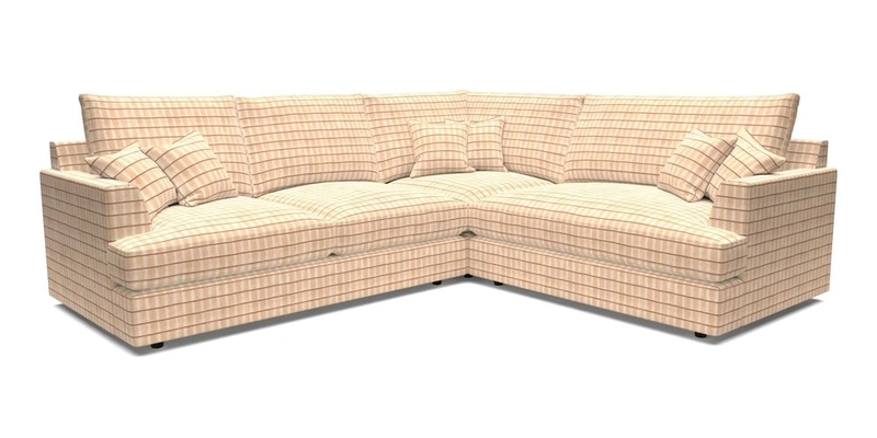 Slingsby Medium Fitted Cover Corner Unit LHF in Two Tone Plain Biscuit.  Loose cover version available