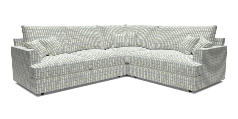 Slingsby Medium Fitted Cover Corner Unit LHF in Two Tone Plain Biscuit.  Loose cover version available