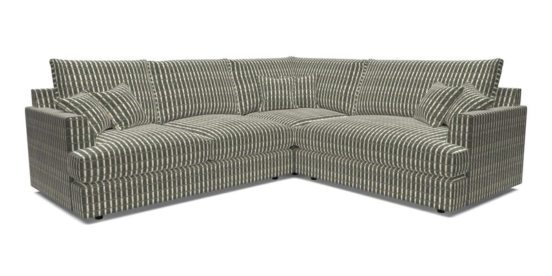 Slingsby Medium Fitted Cover Corner Unit LHF in Two Tone Plain Biscuit.  Loose cover version available