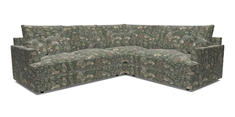 Slingsby Medium Fitted Cover Corner Unit LHF in Two Tone Plain Biscuit.  Loose cover version available