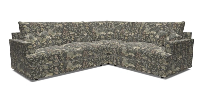 Slingsby Medium Fitted Cover Corner Unit LHF in Two Tone Plain Biscuit.  Loose cover version available