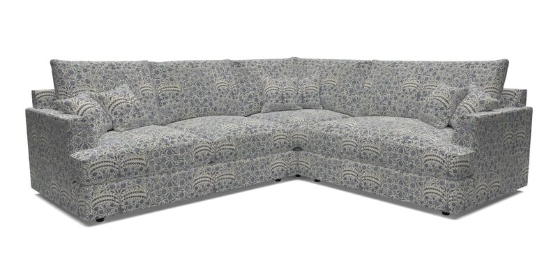 Slingsby Medium Fitted Cover Corner Unit LHF in Two Tone Plain Biscuit.  Loose cover version available