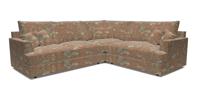 Slingsby Medium Fitted Cover Corner Unit LHF in Two Tone Plain Biscuit.  Loose cover version available