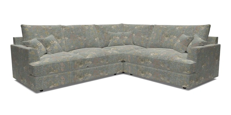 Slingsby Medium Fitted Cover Corner Unit LHF in Two Tone Plain Biscuit.  Loose cover version available