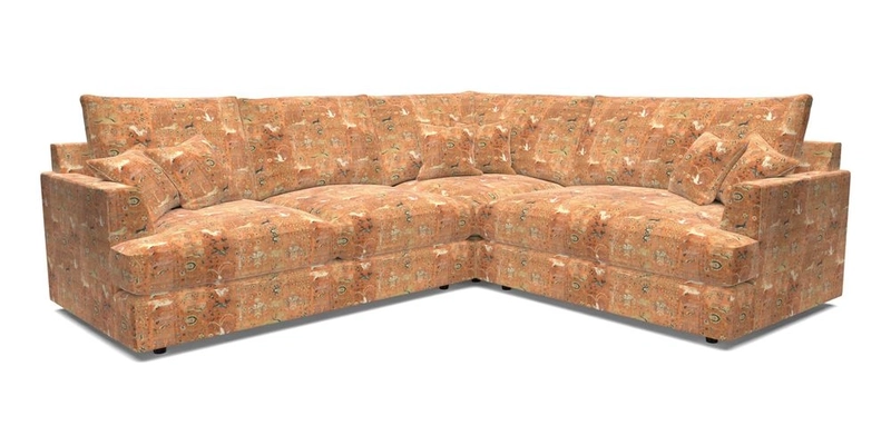 Slingsby Medium Fitted Cover Corner Unit LHF in Two Tone Plain Biscuit.  Loose cover version available