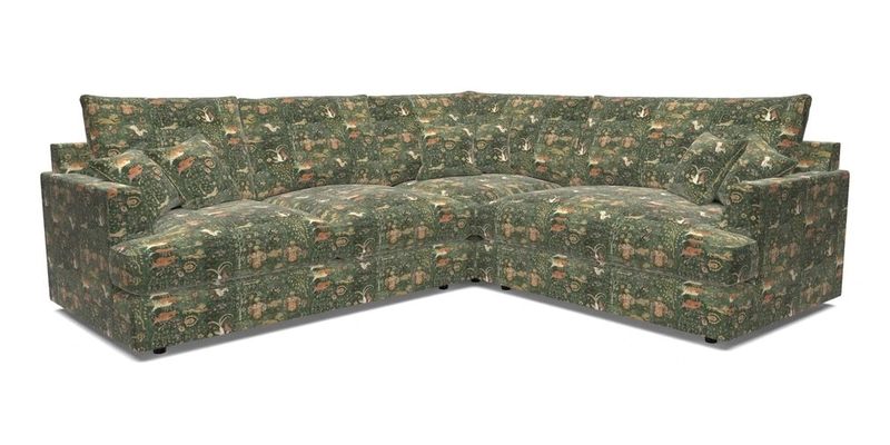 Slingsby Medium Fitted Cover Corner Unit LHF in Two Tone Plain Biscuit.  Loose cover version available