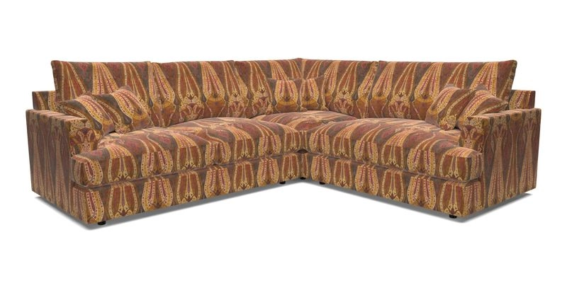 Slingsby Medium Fitted Cover Corner Unit LHF in Two Tone Plain Biscuit.  Loose cover version available