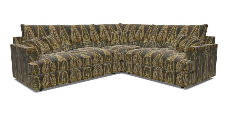 Slingsby Medium Fitted Cover Corner Unit LHF in Two Tone Plain Biscuit.  Loose cover version available