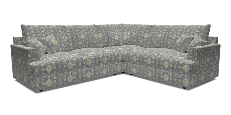 Slingsby Medium Fitted Cover Corner Unit LHF in Two Tone Plain Biscuit.  Loose cover version available