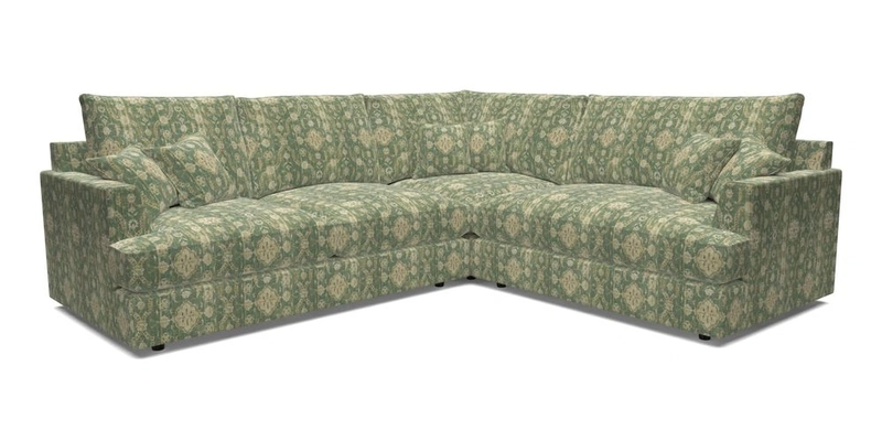 Slingsby Medium Fitted Cover Corner Unit LHF in Two Tone Plain Biscuit.  Loose cover version available