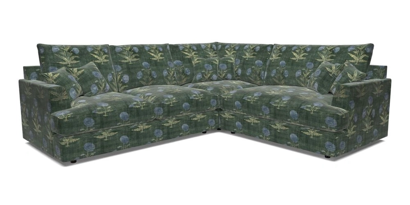 Slingsby Medium Fitted Cover Corner Unit LHF in Two Tone Plain Biscuit.  Loose cover version available