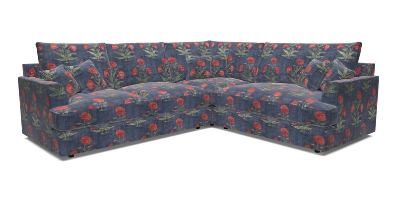 Slingsby Medium Fitted Cover Corner Unit LHF in Two Tone Plain Biscuit.  Loose cover version available