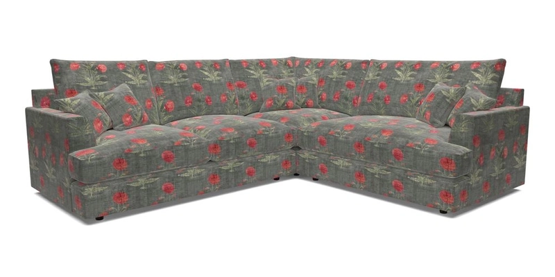 Slingsby Medium Fitted Cover Corner Unit LHF in Two Tone Plain Biscuit.  Loose cover version available