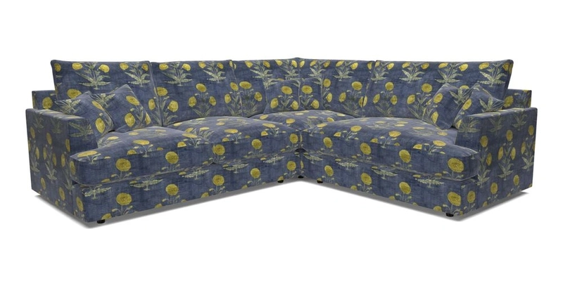 Slingsby Medium Fitted Cover Corner Unit LHF in Two Tone Plain Biscuit.  Loose cover version available