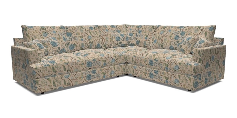 Slingsby Medium Fitted Cover Corner Unit LHF in Two Tone Plain Biscuit.  Loose cover version available