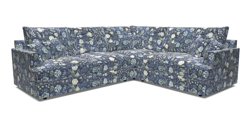 Slingsby Medium Fitted Cover Corner Unit LHF in Two Tone Plain Biscuit.  Loose cover version available