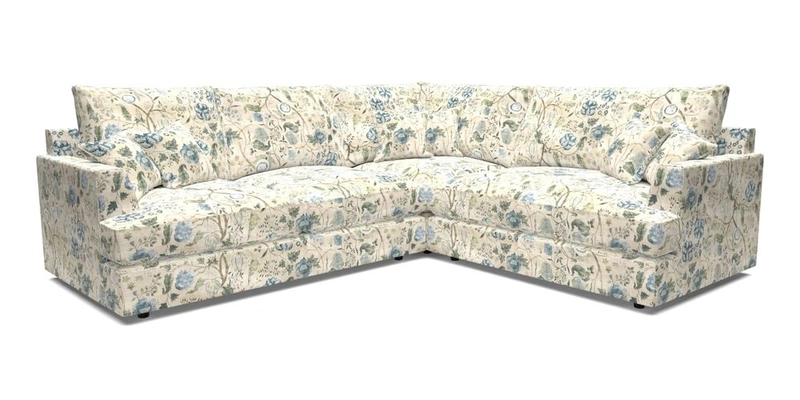 Slingsby Medium Fitted Cover Corner Unit LHF in Two Tone Plain Biscuit.  Loose cover version available