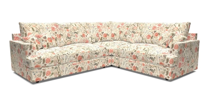 Slingsby Medium Fitted Cover Corner Unit LHF in Two Tone Plain Biscuit.  Loose cover version available