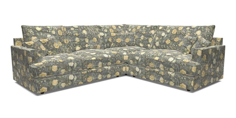 Slingsby Medium Fitted Cover Corner Unit LHF in Two Tone Plain Biscuit.  Loose cover version available