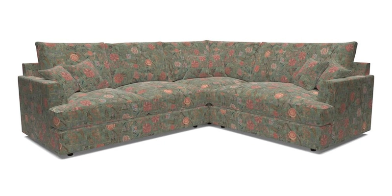 Slingsby Medium Fitted Cover Corner Unit LHF in Two Tone Plain Biscuit.  Loose cover version available