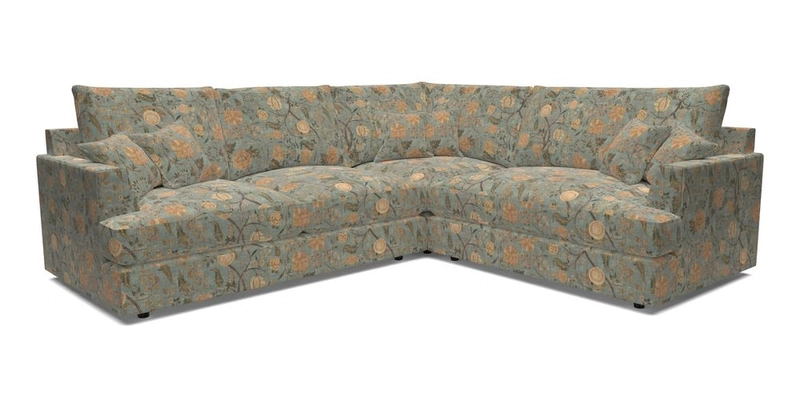 Slingsby Medium Fitted Cover Corner Unit LHF in Two Tone Plain Biscuit.  Loose cover version available