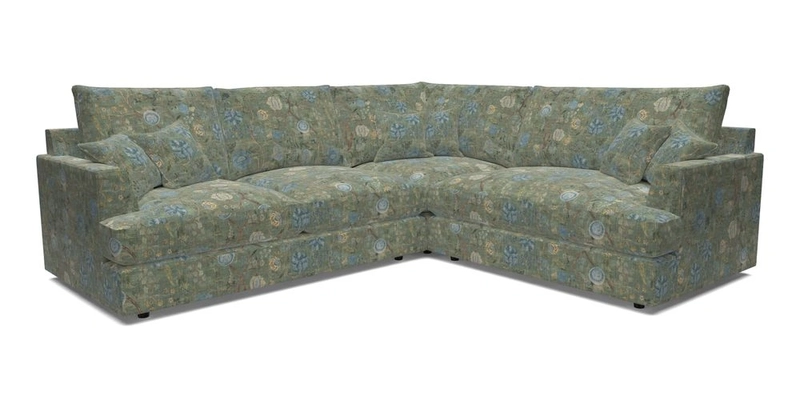 Slingsby Medium Fitted Cover Corner Unit LHF in Two Tone Plain Biscuit.  Loose cover version available