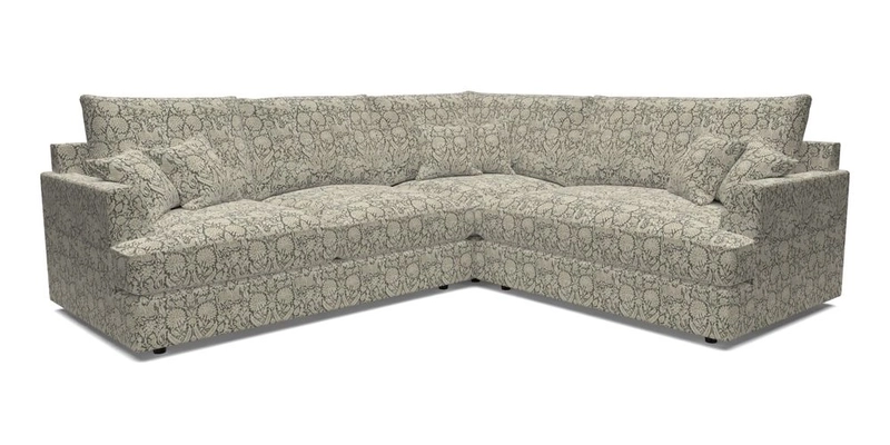 Slingsby Medium Fitted Cover Corner Unit LHF in Two Tone Plain Biscuit.  Loose cover version available