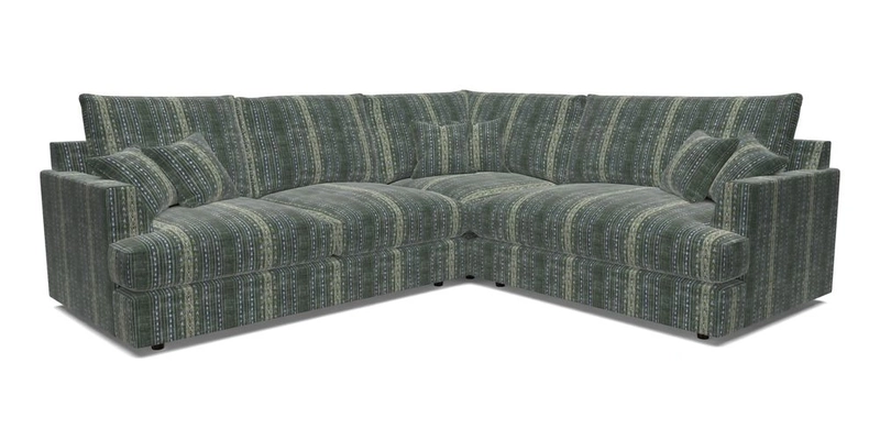 Slingsby Medium Fitted Cover Corner Unit LHF in Two Tone Plain Biscuit.  Loose cover version available