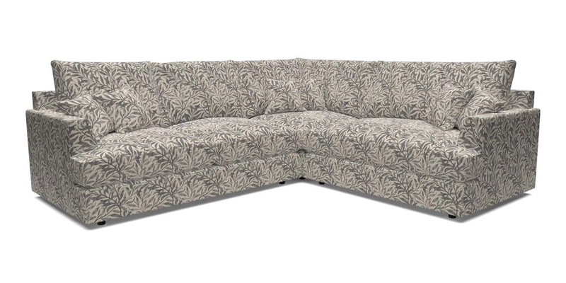 Slingsby Medium Fitted Cover Corner Unit LHF in Two Tone Plain Biscuit.  Loose cover version available