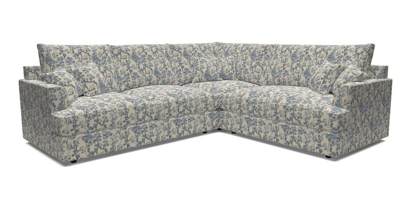 Slingsby Medium Fitted Cover Corner Unit LHF in Two Tone Plain Biscuit.  Loose cover version available
